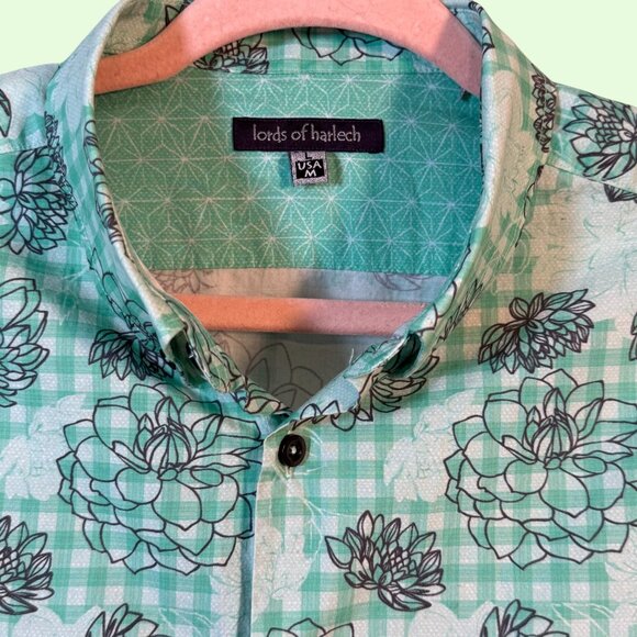 Lords of Harlech Floral Mint Green Euro L / USA M Men‎ - Picture 4 of 4